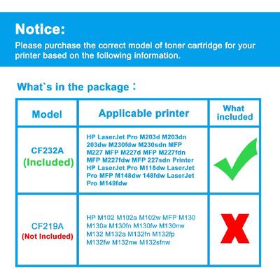 Совместимый драм-юнит LCL для HP 32A CF232A для HP LaserJet Pro M203d M203dn 203dw M230fdw M230sdn MFP M227 MFP M227d MFP M227fdn MFP