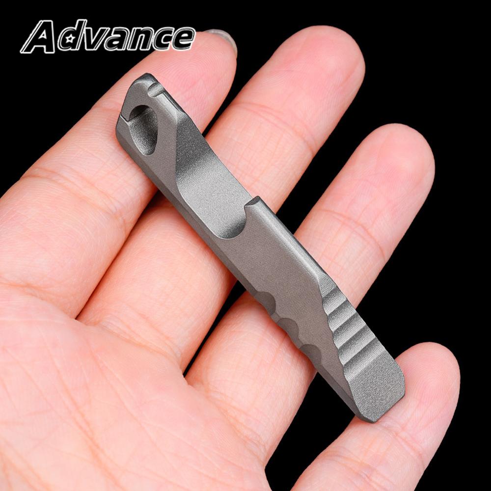 Titanium Alloy Bottle Opener Multi Functional Keychain Pendant Outdoor Tool EDC 4