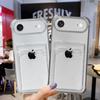 Ударопрочный прозрачный чехол-кошелек для iPhone 17 Air Pro Max, чехол 3D с подушками безопасности, ультратонкий мягкий силиконовый чехол для iPhone 17ProMax