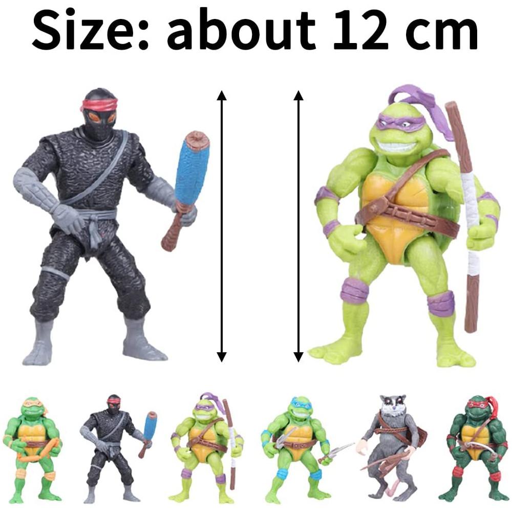 New Ninja Turtle Mini Figures Anime Action Figures Cake Toppers For Theme Party