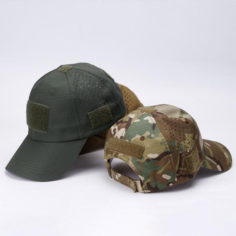 Men Women Camouflage Baseball Caps Breathable Mesh Sun-Proof Adjustable Sun Hat Outdoor Sport Climb Camping Fishing Tactical Hat