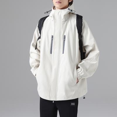 Весенняя новая японская ретро-куртка для инструментов, весенне-осенняя свободная повседневная куртка с капюшоном