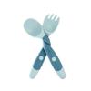 Дети учатся есть обучающая посуда Twist Fork Spoon ложка силиконовая мягкая ложка