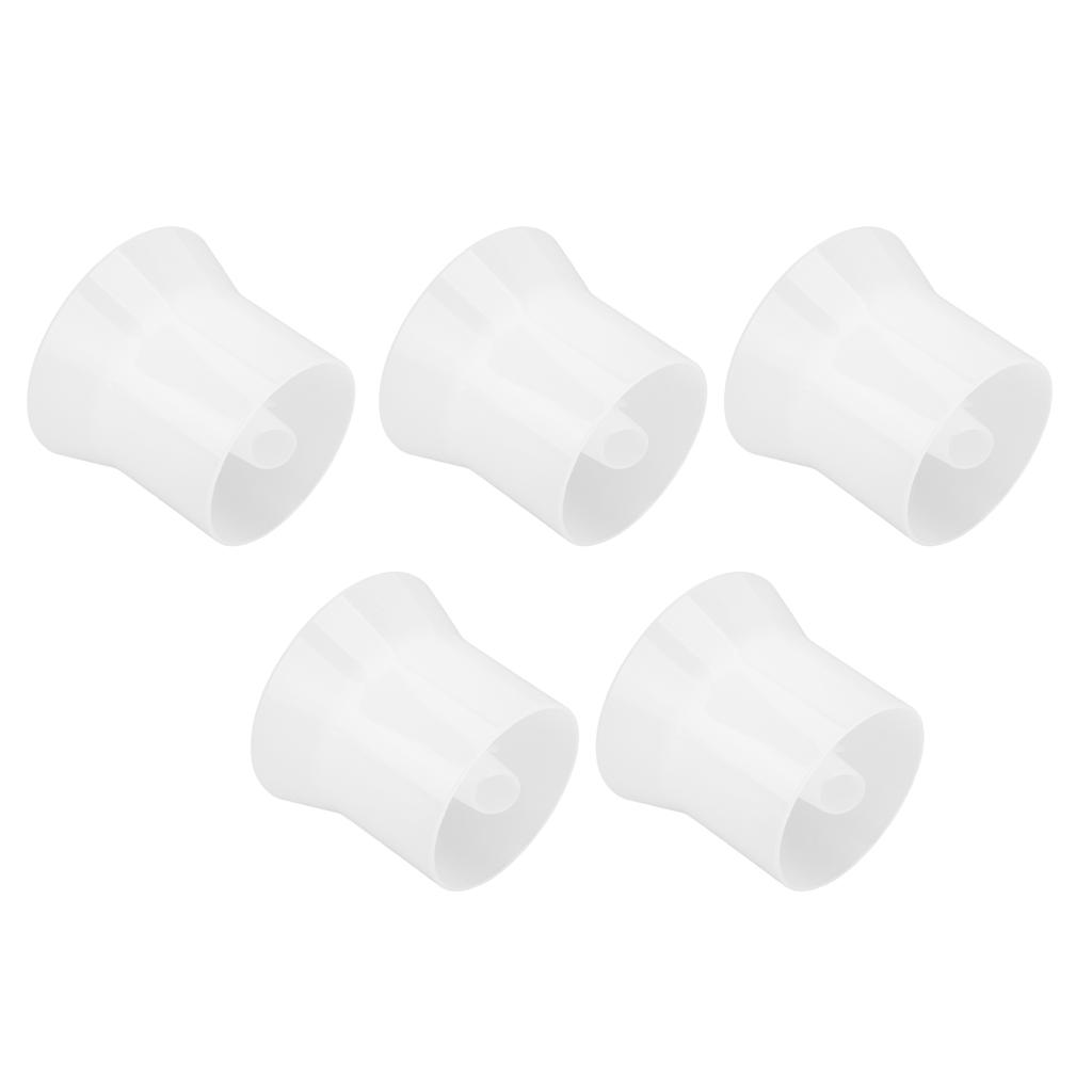 5pcs Lotion Funnel Round White Bottle Filling Shampoo Transfer Essential Oils Funnel