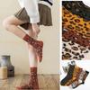 Cotton Retro Comfortable British Style Harajuku Leopard Print Women Socks Skateboard Socks