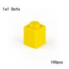 100 шт./лот Детали MOC 3005 Кирпич 1x1 Совместимые фигурки Кирпичи DIY Сборные Строительные блоки Частица Детская Головоломка Игрушки для развития мозга Подарок