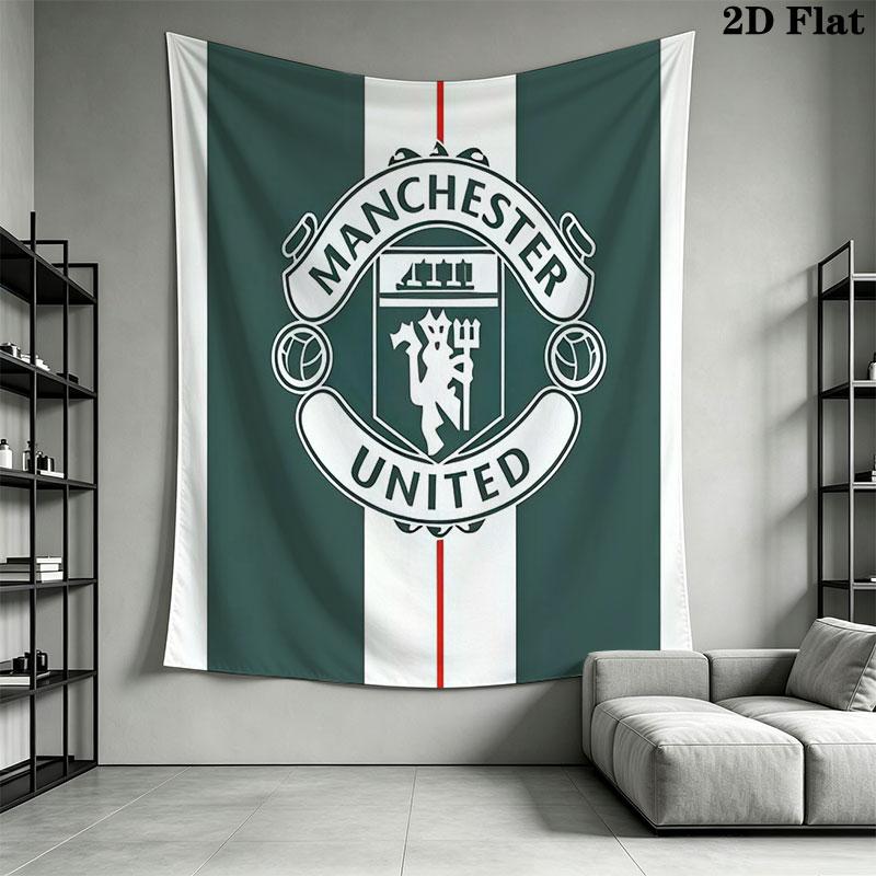 Man Utd A Wall Hanging Printed Fabric Blanket Decorative Tapestries for Bedroom Living Room Home Decor