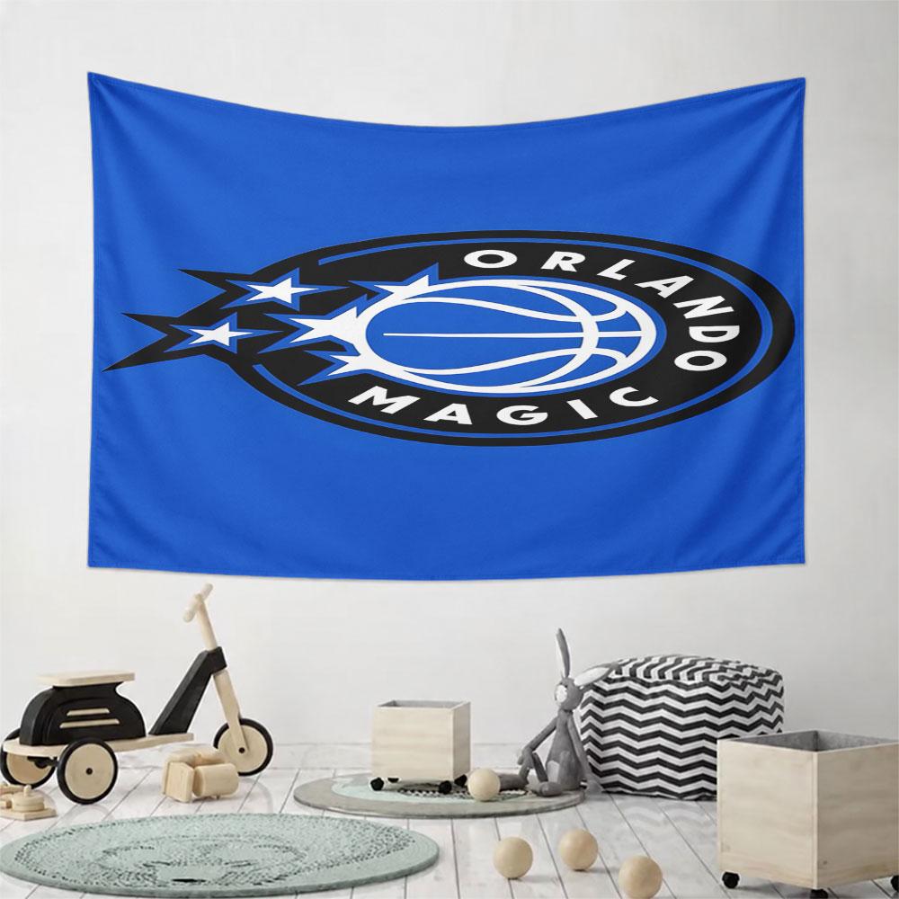 "Orlando Magic Logo Tapestry" Pattern Wall Hanging Tapestry Decorative Tapestry Home Decor for Bedroom and Living Room