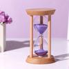 No Deformation Wooden Hourglass Wooden Round Hourglass Timers Portable   Kids Gift