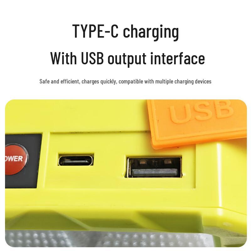 Портативный светодиодный аварийный прожектор на солнечной батарее с USB
