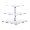 Acrylic Cupcake Stand Clear Holder Serving Tray Decorative Platter for Party