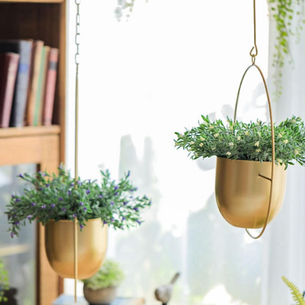Modern Wall & Ceiling Home Decoration Swinging Hanging Basket Planter Flower Pot Plant Pot