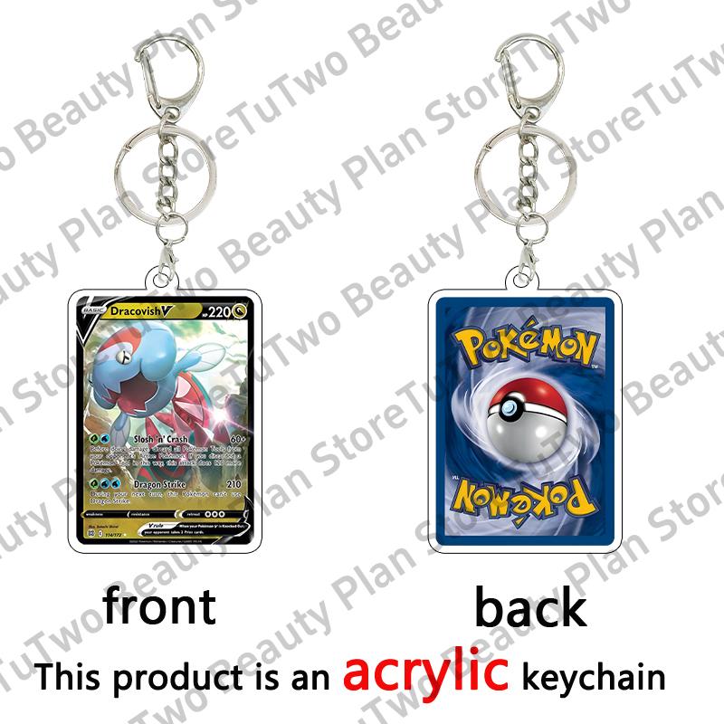 Anime Cartoon Venusaur Bulbasaur Charizard Mewtwo Pocket Monsters Acrylic Keychain Accessories Pendant Key Ring Charm Gifts Toys