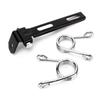 Karun Solo Seat Spring Bracket Kit for Harley Sportster Bobber Chopper Custom Bikes (Silver 04)