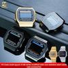 Для Casio CASIO серии A168W модифицированный металлический корпус и ремешок из нержавеющей стали, аксессуары, маленький золотой самородок, серебряный блок
