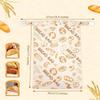 Portable Food Grade Cotton Bread Bags Reusable Homemade Loaf Bag Kitchen Storage Bread Large Washable Storage Bag Food Organizer