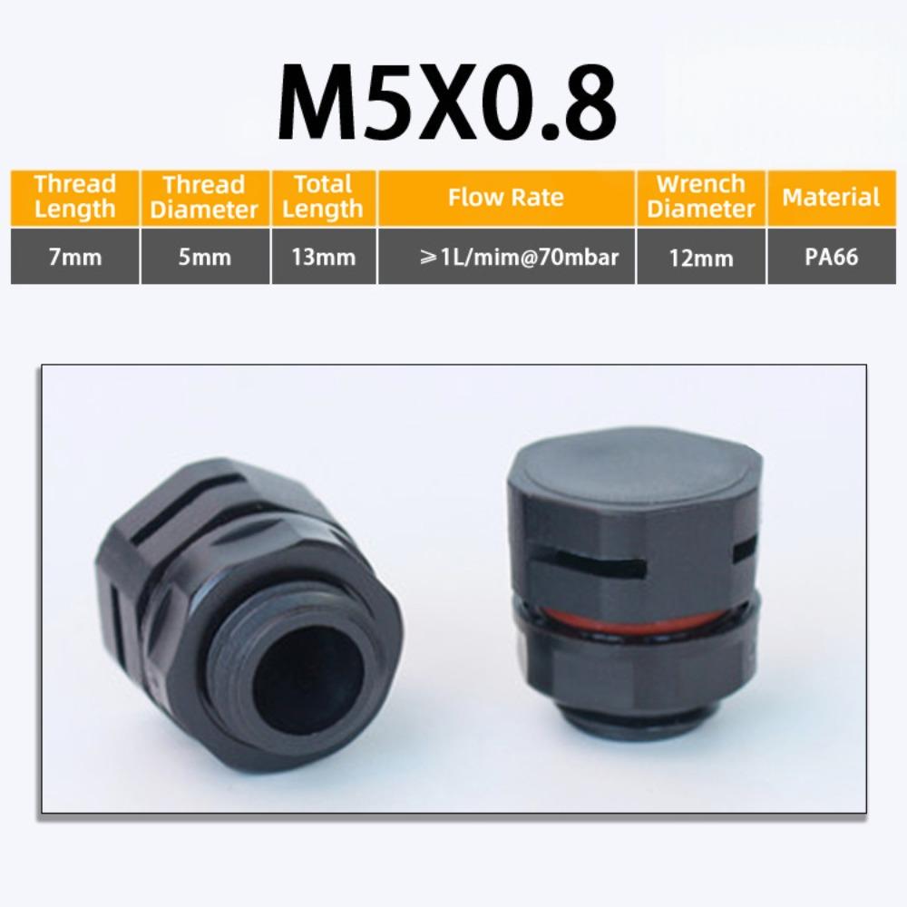 New Waterproof Vent Plug M5 M6 M8 M12 M16 Nylon Breather Valve Pressure Valve New