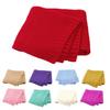 Unisex Baby Solid Color Soft Plush Blanket Infant Bedding Quilt Sleeping Swaddle