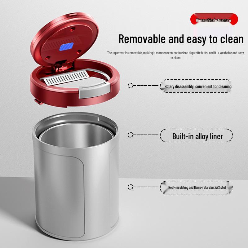 KNEWSTAR 001 Illuminated Car Ashtray for New Energy Vehicle - High-End Interior Accessory