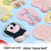 3D Cute Cartoon Silicone Wrist Rest Mouse Pad with Memory Foam