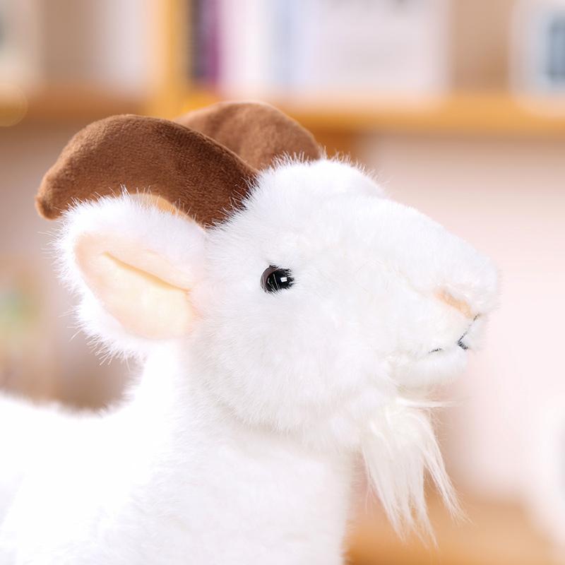 Simulated Goat Animal Plush Toy Emotional Companion Doll Mesh Lining Stress Relief Children's Birthday Gift Factory Direct Sales