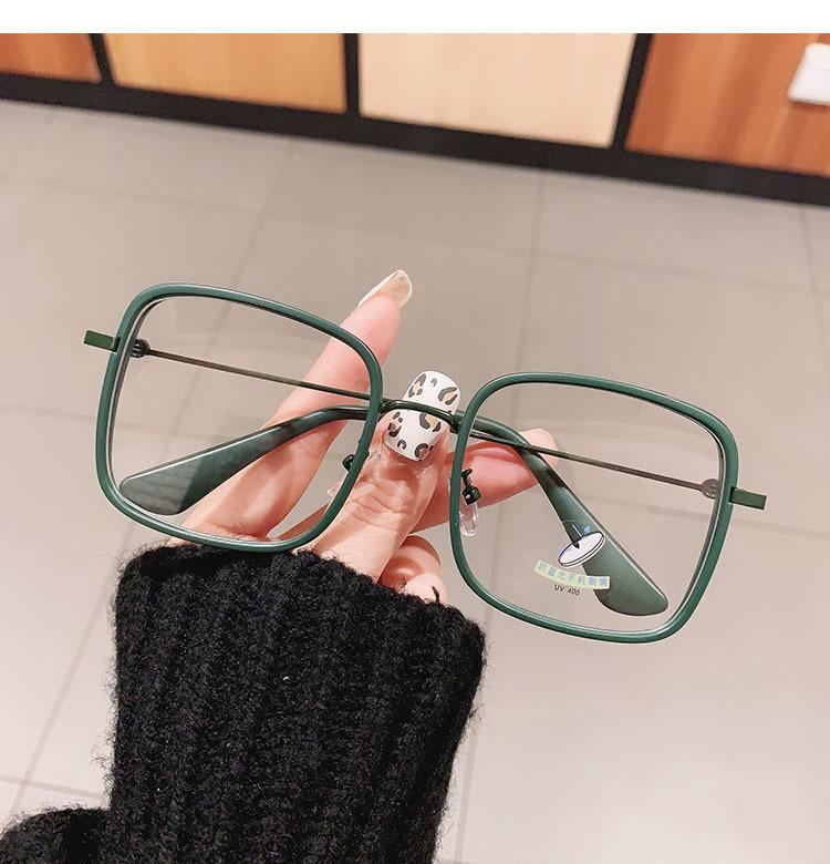 New Fashion Square Reading Anti Blue Light Glasses Women Brand Designer White Female Eyeglasses Metal Frame Transparent Glasses
