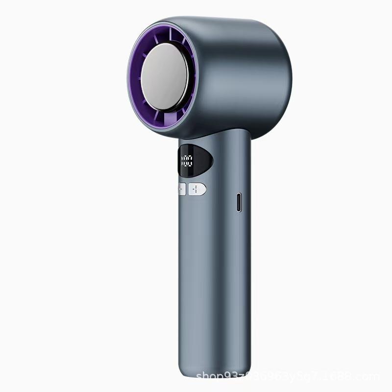 Portable Mini High-Speed Waist Fan with Digital Display for Outdoor Use