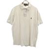 Short Sleeve Polo Shirt M Gray Kanoko Fabric Men's Used