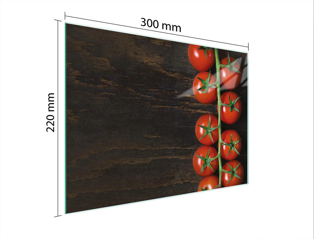 SZKLANA DESKA DO KROEJNIA 30x22 POMIDOR