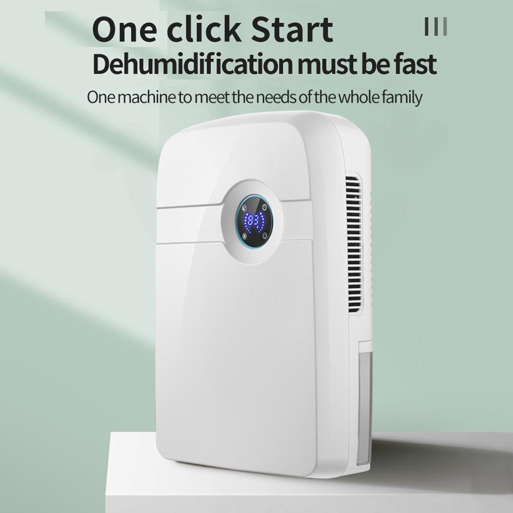 Электрический осушитель воздуха, 72 Вт, 2500 мл, с дистанционным управлением, домашний бесшумный светодиодный экран, двойная дренажная система, многофункциональный очиститель, вилка европейского стандарта