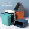 Современное большое мусорное ведро без крышки, корзина для мусора, контейнер для мусора, компактный, для улицы, ванной комнаты, спальни, кухни, дома, оранжевый
