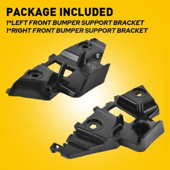 Front Bumper Support Retainer Bracket Set for 2011 2014 Volkswagen Jetta Pair 2x