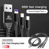 3 in 1 Micro Fast Charging Cable Type C USB Cable For Lexus RX300 IS200 IS250 ES350 Ct200h UX250h NX300h RX350 ES300h RX400h NX
