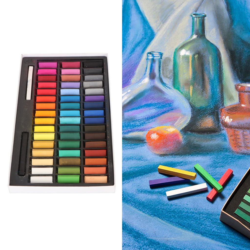 Мягкие пастельные мелки 48 цветов, устойчивые к выцветанию, мягкие сухие пастельные мелки для поделок, проектов, рисования, смешивания