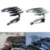 Съемная хромированная черная багажник-стойка Stealth для Harley Touring Street Electra Glide Road King FLHT FLHX