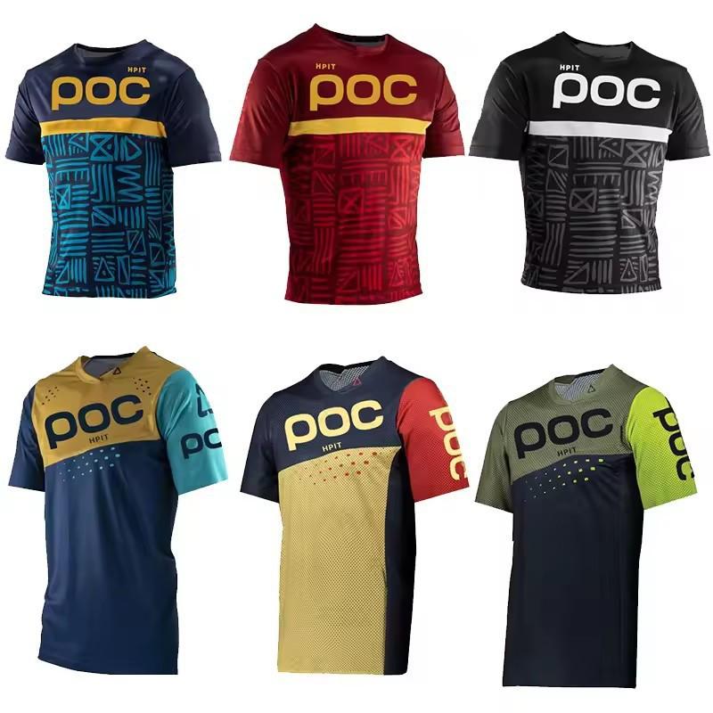 Off-road Motorcycle Mountain Bike Jersey Quick Dry Cycling T-shirt Outdoor Sports HPIT POC