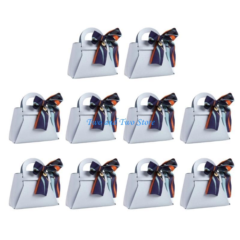 HX6F Leather Handbag Packaging Box Small Candy Bag Gift Bag for Phones Wallets Candy