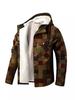 2024 Verdickte karierte Baumwolljacke: Herren, Europäischer & Amerikanischer Stil, Vielseitig, Lockerer Schnitt, Langarm, Mit Kapuze - Herbst/Winter Kollektion