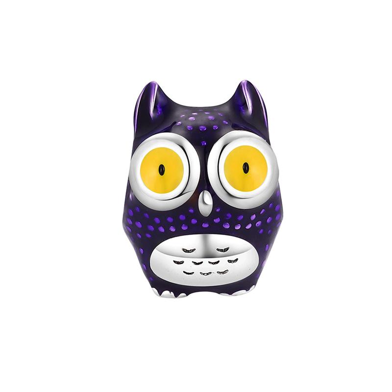 Animal Series Charms Fox Owl Sea Turtle Rabbit Raccoon Highland Cow Beads Fit Bracelets Beads DIY Jewelry Gift
