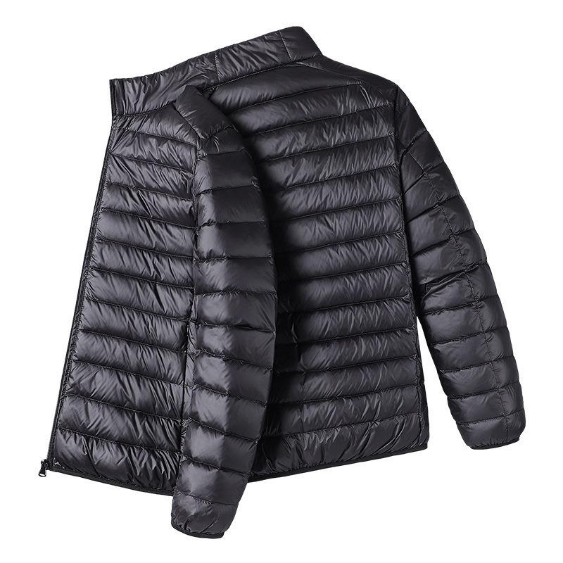 50 Down Jackets Can Be Opened 24 Autumn and Winter New Men's Stand-up Collar Baseball Jacket Light and Warm