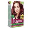 Краска для волос Nisha Creme Бордовая 60 г + 60 мл Стойкая Седина Без Аммиака Натуральный Экстракт Хны