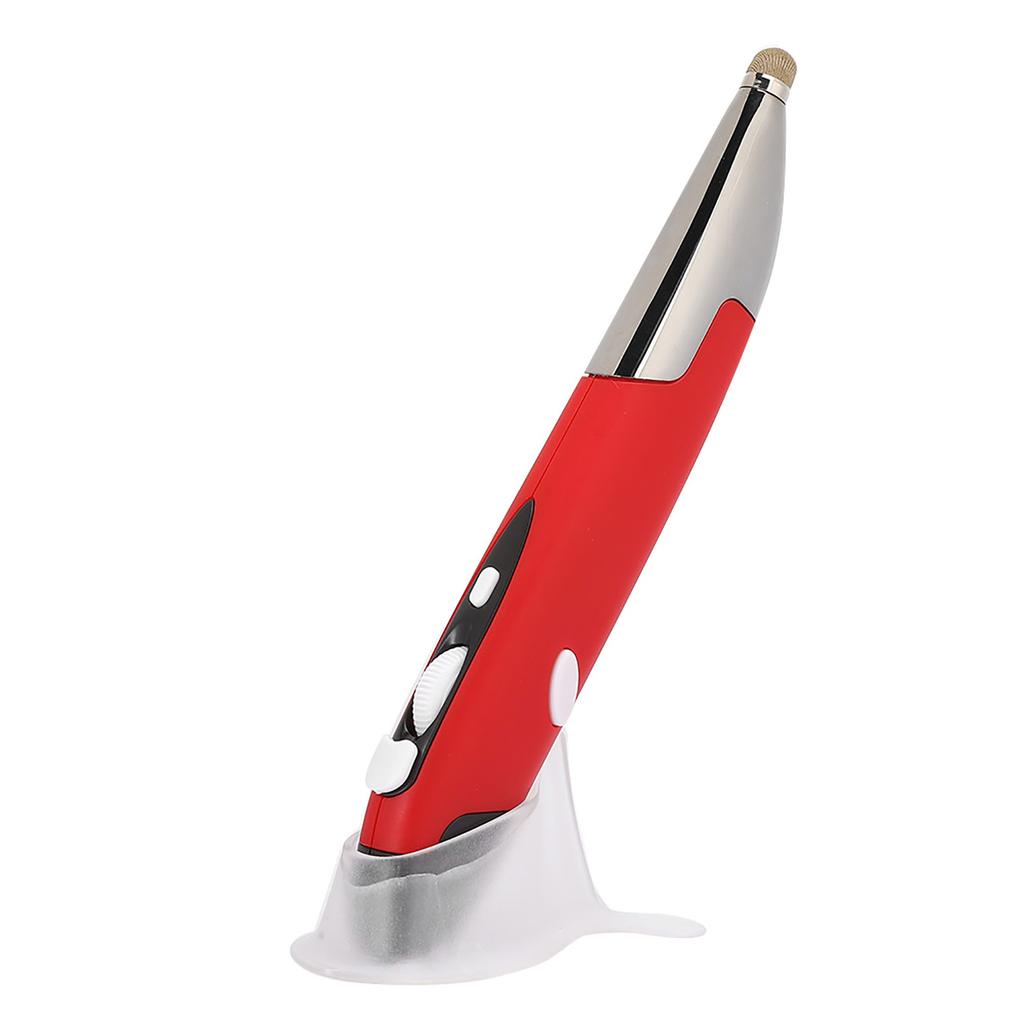 USB Computer PC Accessory Wireless 2.4G Mouse Pen Type Personalized Innovative(Claret PR-06)