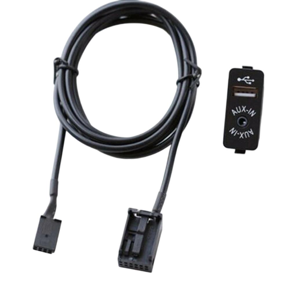 Car Center Console AUX USB Socket Cable For BMW E39 E46 E38 E53 X5 9237656 Center Console USB Socket Adpater Car ElectronicsGood product