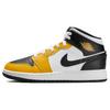 Air 1 Mid GS Yellow Ochre Kids Sneakers Black White DQ8423-701