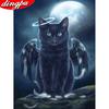 Алмазная картина, вышивка крестом, кошка, полная круглая/круглая Алмазная мозаика, животное
