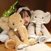 Elephant Plush Toy Extra Soft Adorable Appearance Creative Shape Tusk Design Fully Filled Decorative