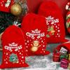 Christmas Velvet Bags Advent Calendar Xmas Gift Bags  Drawstring Pouch Xmas Candy Jewelry Packaging Bags