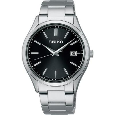 Мужской SBPX147 (SEIKO SELECTION S Series Solar Metal Band Мужские) Круглые часы из серебристого нержавеющего металла