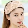 Нескользящий Широкий Обруч для Волос Пружинный Сетчатый Цветок Повязка на Голову Кружевная Повязка на Голову Корейские Резинки для Волос Женский Обруч для Волос