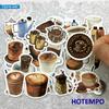 40 шт. Мини-наклейки с кофейными напитками, стиль ручной рисунок, наклейки для путешествий и гурманов, для дневника, скрапбукинга, багажа, телефона, ноутбука, наклейки-игрушки